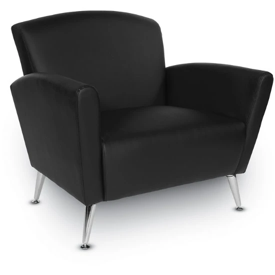 Club Chair With Chrome Legs 3 Club Chair With Chrome Legs