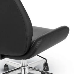 Faux Leather Chair With Chrome Finish Base -Office Supplies Shop OL61 SG 5
