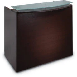 Napa 48" Reception Desk Shell W/ Glass Top
