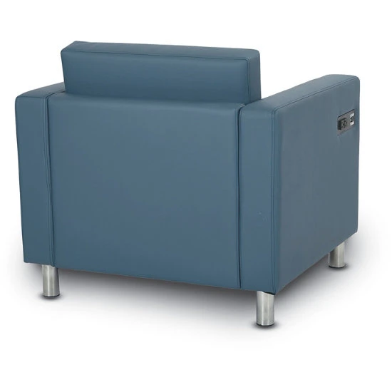 Custom Fabric Atlantic Arm Chair W/ Chrome Finish Legs (Dillon) 5 Custom Fabric Atlantic Arm Chair W/ Chrome Finish Legs (Dillon) - Image 3