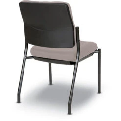 Padded Seat & Back Armless Visitor's Chair W/ Black Finish Frame - Fun Colors -Office Supplies Shop OPBV 2 4