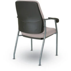 Padded Seat & Back Visitor's Chair W/ Titanium Finish Frame - Fun Colors -Office Supplies Shop OPBV 3 4