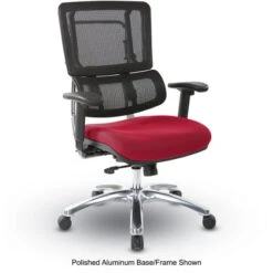 Breathable Black Vertical Mesh Back W/ Adj. Back, Dual Steel Frame Post, Adj. Arms - Fun Colors