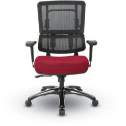 Breathable Black Vertical Mesh Back W/ Adj. Back, Dual Steel Frame Post, Adj. Arms - Fun Colors -Office Supplies Shop OPR BK 3