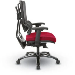 Breathable Black Vertical Mesh Back W/ Adj. Back, Dual Steel Frame Post, Adj. Arms - Fun Colors -Office Supplies Shop OPR BK 4