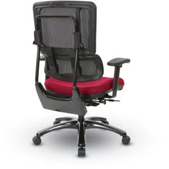 Breathable Black Vertical Mesh Back W/ Adj. Back, Dual Steel Frame Post, Adj. Arms - Fun Colors -Office Supplies Shop OPR BK 5