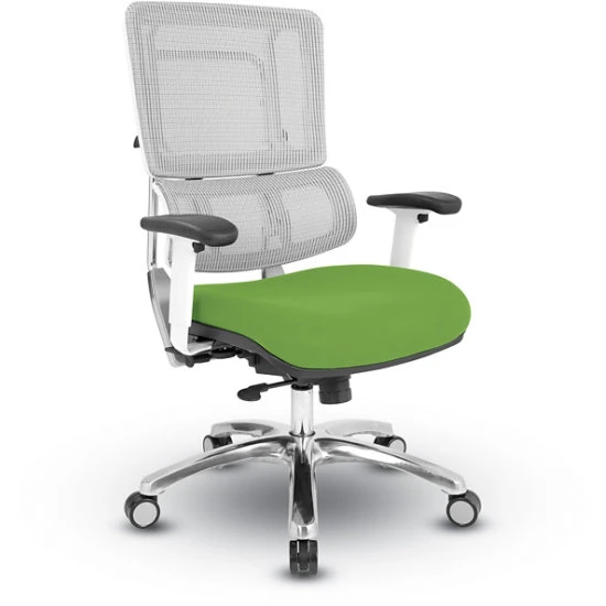 Breathable Silver Vertical Mesh Back W/ Adj. Back, Dual Steel Frame Post, Adj. Arms, Polished Alum. Base - Fun Colors 3 Breathable Silver Vertical Mesh Back W/ Adj. Back, Dual Steel Frame Post, Adj. Arms, Polished Alum. Base - Fun Colors