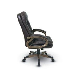 Executive Eco-Leather Chair With Padded Arms And Coated Frame -Office Supplies Shop OSAD 83 3