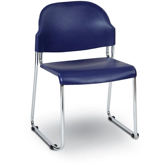 Stack Chairs With Plastic Seat And Back 4 Stack Chairs With Plastic Seat And Back - Image 2