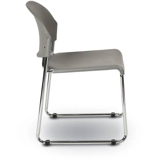 Stack Chairs With Plastic Seat And Back 6 Stack Chairs With Plastic Seat And Back - Image 4