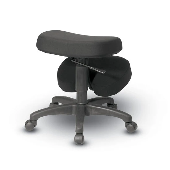 WorkSmart® KC Series Black Ergonomically Designed Knee Chair Featuring Memory Foam & 5-Prong Base W/ Dual-Wheel Carpet Casters 5 WorkSmart® KC Series Black Ergonomically Designed Knee Chair Featuring Memory Foam & 5-Prong Base W/ Dual-Wheel Carpet Casters - Image 3