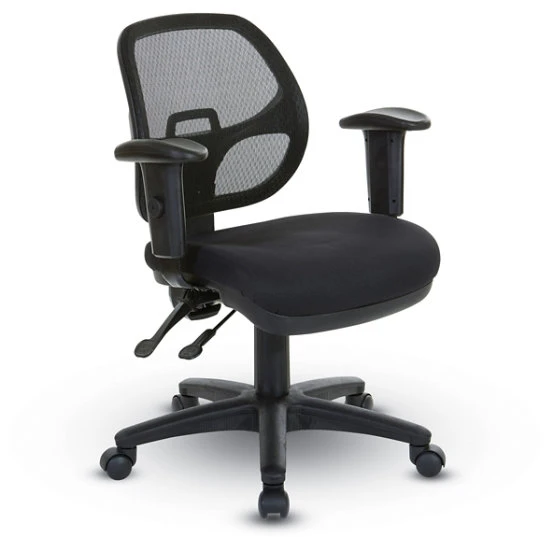 Ergonomic Task Chair W/ ProGrid® Mesh Back, Padded Fabric Seat, Adj. Arms & Multi-Task Control -30 Coal FreeFlex® 3 Ergonomic Task Chair W/ ProGrid® Mesh Back, Padded Fabric Seat, Adj. Arms & Multi-Task Control -30 Coal FreeFlex®