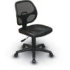 Task Chair W/ Screen Back & Dual Wheel Carpet Casters - Black Vinyl