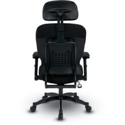 Bonded Leather Manager's Chair W/ 2-Way Adjustable Headrest & Gunmetal Base -Office Supplies Shop OSLM 29HR 6