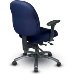 Mid Back Ergo. Chair W/ Multi-Function Control, Seat Slider, Ratchet Back, 2-Way Adj. Arms & Titanium Alum. Base (Grade A) 10 Mid Back Ergo. Chair W/ Multi-Function Control, Seat Slider, Ratchet Back, 2-Way Adj. Arms & Titanium Alum. Base (Grade A) -Office Supplies Shop OSMF 8512 3