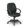 Executive Mid Back Manager's Chair W/ C-Style Arms (-231 Icon Black)