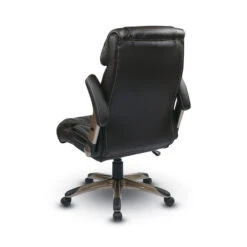 WorkSmart® ECH Series Executive Eco-Leather Chair With Adjustable Padded Flip Arms -Office Supplies Shop OSPF 86 11