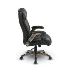 WorkSmart® ECH Series Executive Eco-Leather Chair With Adjustable Padded Flip Arms -Office Supplies Shop OSPF 86 8