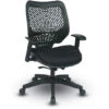 Self Adjusting SpaceFlex® Back & Mesh Fabric Seat Manager's Chair - Raven SpaceFlex® Back & Raven Mesh Seat 2 Self Adjusting SpaceFlex® Back & Mesh Fabric Seat Manager's Chair - Raven SpaceFlex® Back & Raven Mesh Seat -Office Supplies Shop OSSA 86RR 1
