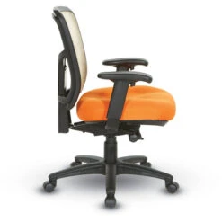 Air Mist Mesh Back Task Chair W/ Molded Foam Seat, 2-Way Adj. Arms & Ratchet Back Height Adj. 8 Air Mist Mesh Back Task Chair W/ Molded Foam Seat, 2-Way Adj. Arms & Ratchet Back Height Adj. -Office Supplies Shop OSSE 55 3