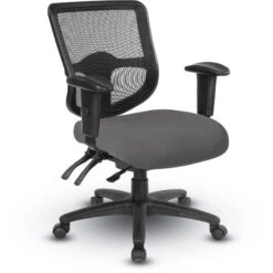 Ergonomic Task Chair W/ ProGrid® Mesh Back & Ratchet Back Height Adj., Adj. Arms, & Dual Function Control(Grade A)
