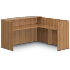Superior Laminate L-Shaped Reception Station: Shell, Top, & Return