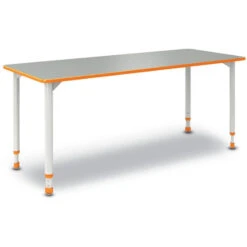 A&D Adjustable Height Two-Student Desk - Rectangle