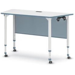 A&D® Crossfit Teacher Desk With Ganging Magnets 48"Wx24"D