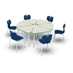 A&D® Point Adjustable Height Student Desk (34"Wx30"D) 13 A&D® Point Adjustable Height Student Desk (34"Wx30"D) -Office Supplies Shop PAF P340 6