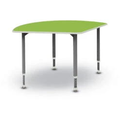 A&D® Wedge Adjustable Height Student Desk (50"Wx35"D)