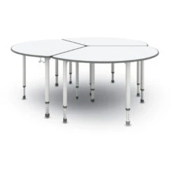 A&D® Wedge Adjustable Height Student Desk (50"Wx35"D) 12 A&D® Wedge Adjustable Height Student Desk (50"Wx35"D) -Office Supplies Shop PAF W505 5