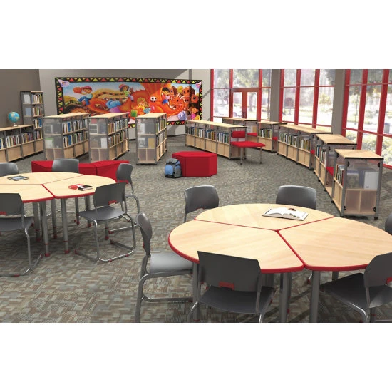 A&D® Wedge Adjustable Height Student Desk (50"Wx35"D) 8 A&D® Wedge Adjustable Height Student Desk (50"Wx35"D) - Image 6