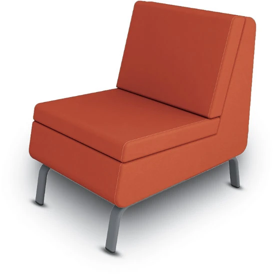 Motiv 2.0 - 18"H Single Armless Chair - Grade 1 Vinyl 3 Motiv 2.0 - 18"H Single Armless Chair - Grade 1 Vinyl