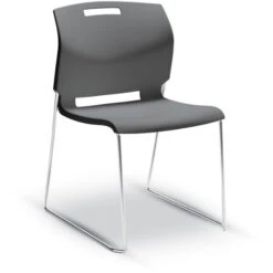 Global Popcorn™ Series Armless Chair With Poly Seat