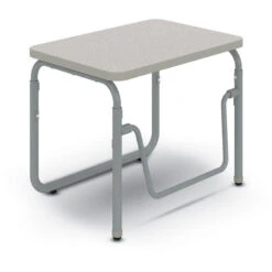 AlphaBetter® 2.0 Height-Adjustable Student Desk W/ Pendulum Bar, 22"x30", Gray