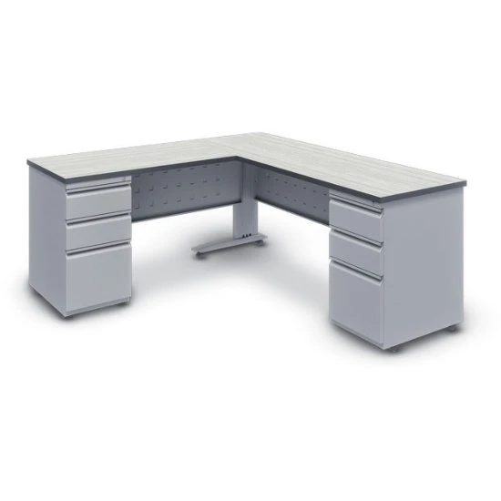 Teacher CSL Caster Base (CLeg/Dual Ped/Mod Panel) 24x66x72x24 & 2 Piece L-Shape Worksurface 24x66x72x24 3 Teacher CSL Caster Base (CLeg/Dual Ped/Mod Panel) 24x66x72x24 & 2 Piece L-Shape Worksurface 24x66x72x24