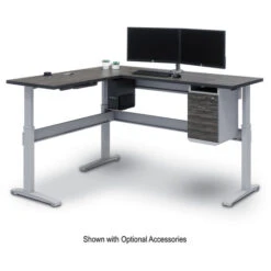 Bonita Standard Base With Two Piece L Shape Rectangle 30"D Worksurface