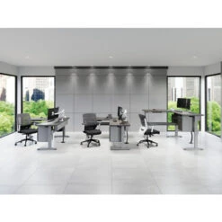 Bonita Standard Base With Two Piece L Shape Rectangle 30"D Worksurface -Office Supplies Shop RBN XLD 3