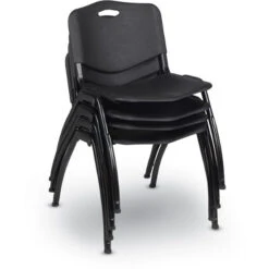 "M" Lightweight Stackable Sturdy Breakroom Chair (4 Pack) 15 "M" Lightweight Stackable Sturdy Breakroom Chair (4 Pack) -Office Supplies Shop REMS SC 4 7