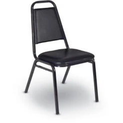 Dining Cushioned Restaurant Stackable Chair (4 Pack)