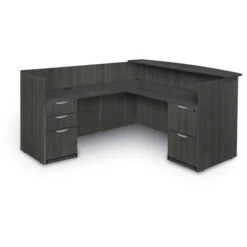 Legacy Reception Station With Full Box/Box/File & File/File Pedestals