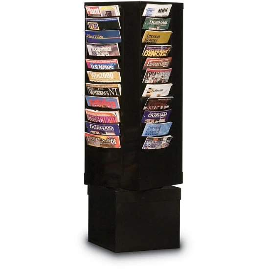 Rotary Magazine Display Rack With 44 Pockets 4 Rotary Magazine Display Rack With 44 Pockets - Image 2