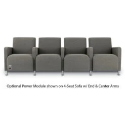 Ravenna 5 Seat Sofa Armless (Grade 2-Fabric) -Office Supplies Shop RSL 542 3