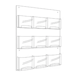 Clear2c™ 9 Magazine Display -Office Supplies Shop SACC M3 2