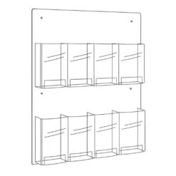Clear2c™ 8 Pamphlet Display 7 Clear2c™ 8 Pamphlet Display -Office Supplies Shop SACC P8 3
