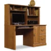 Orchard Hills Computer Desk With Hutch - 58-3/4"W In Carolina Oak 2 Orchard Hills Computer Desk With Hutch - 58-3/4"W In Carolina Oak -Office Supplies Shop SAOH CKH C 1