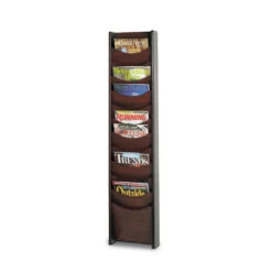 Wood Magazine Rack - 12-Pocket -Office Supplies Shop SAWR 12 2