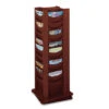 Wood Magazine Rack Rotating - 48-Pocket -Office Supplies Shop SAWR 48R 1