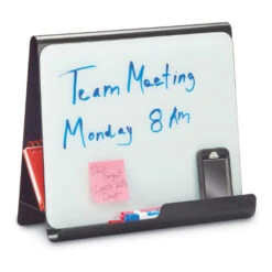 Waveâ„¢ Desk Accessory, Desktop Whiteboard & Magnetic Document Stand