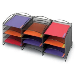 Onyx™ 12 Compartment Mesh Literature Organizer